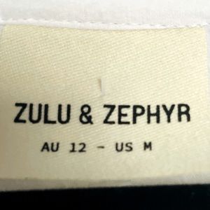 Zulu & Zephyr White Dress/Cover-up